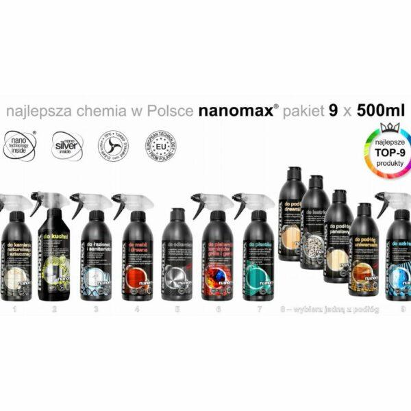 Nanomax Profesional zestaw TOP-9, 9 x 0,5l